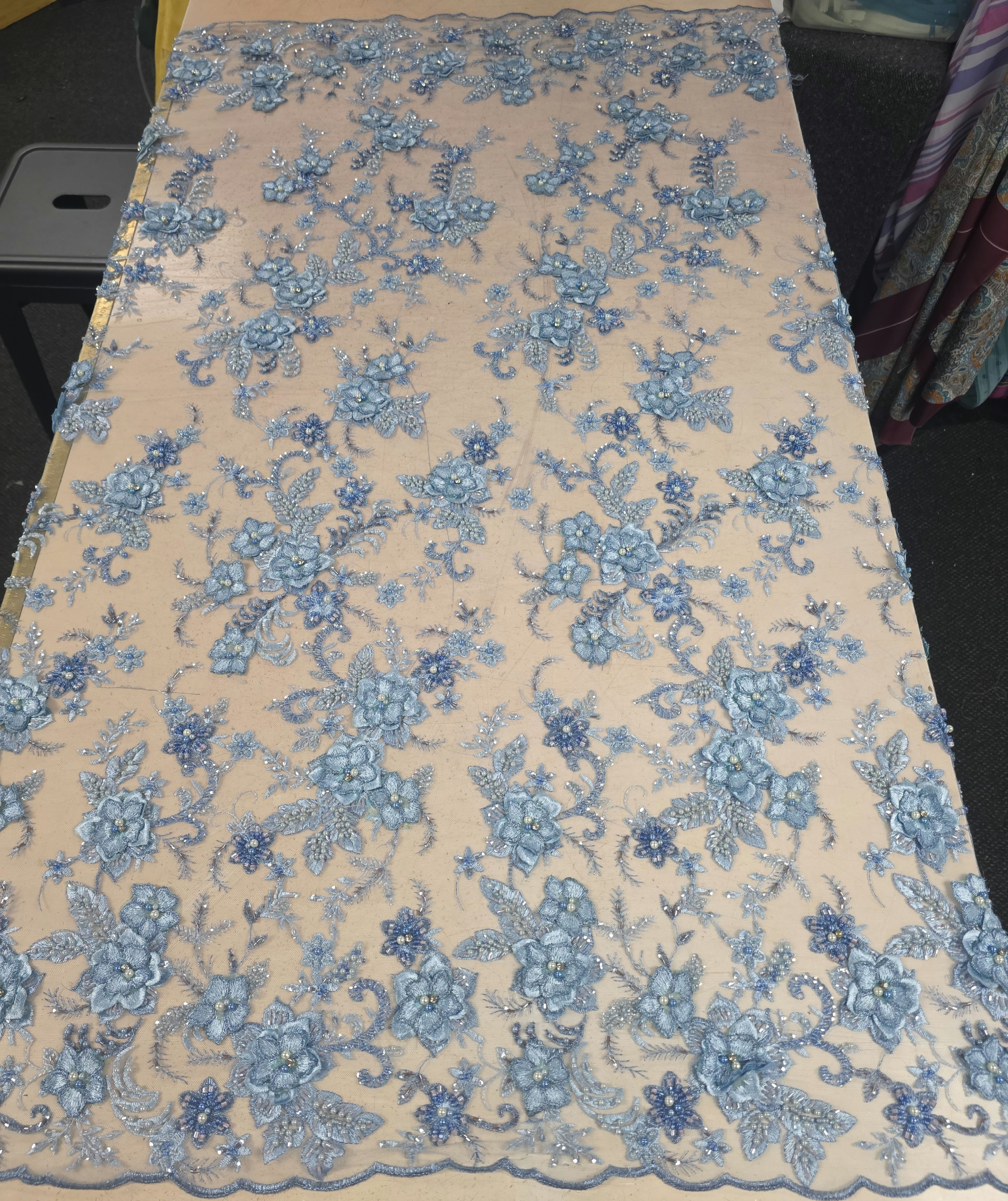 Bridgerton 3D Diamonte & Pearl Tulie