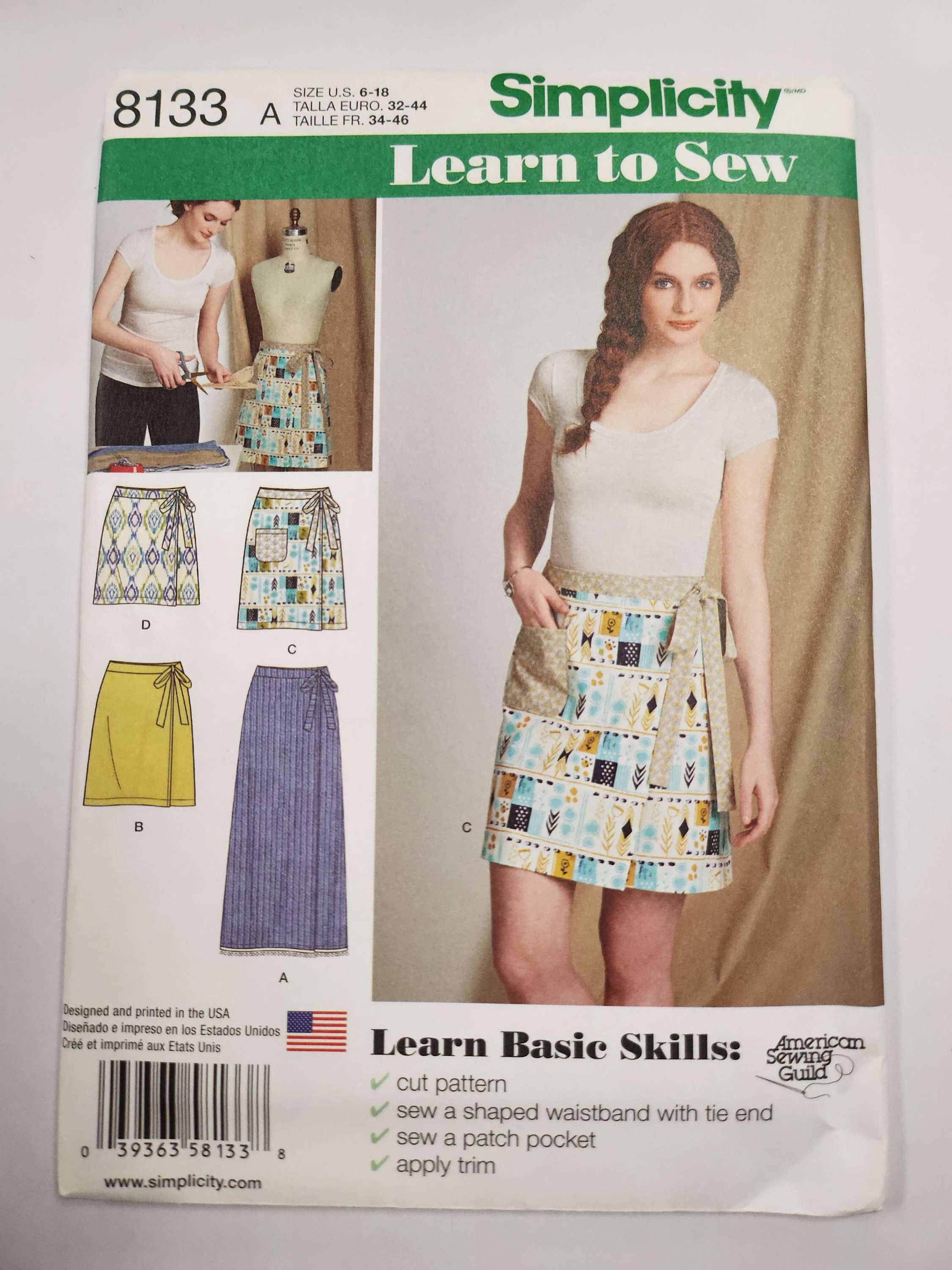 SIMPLICITY S8133 Misses' Wrap Skirt