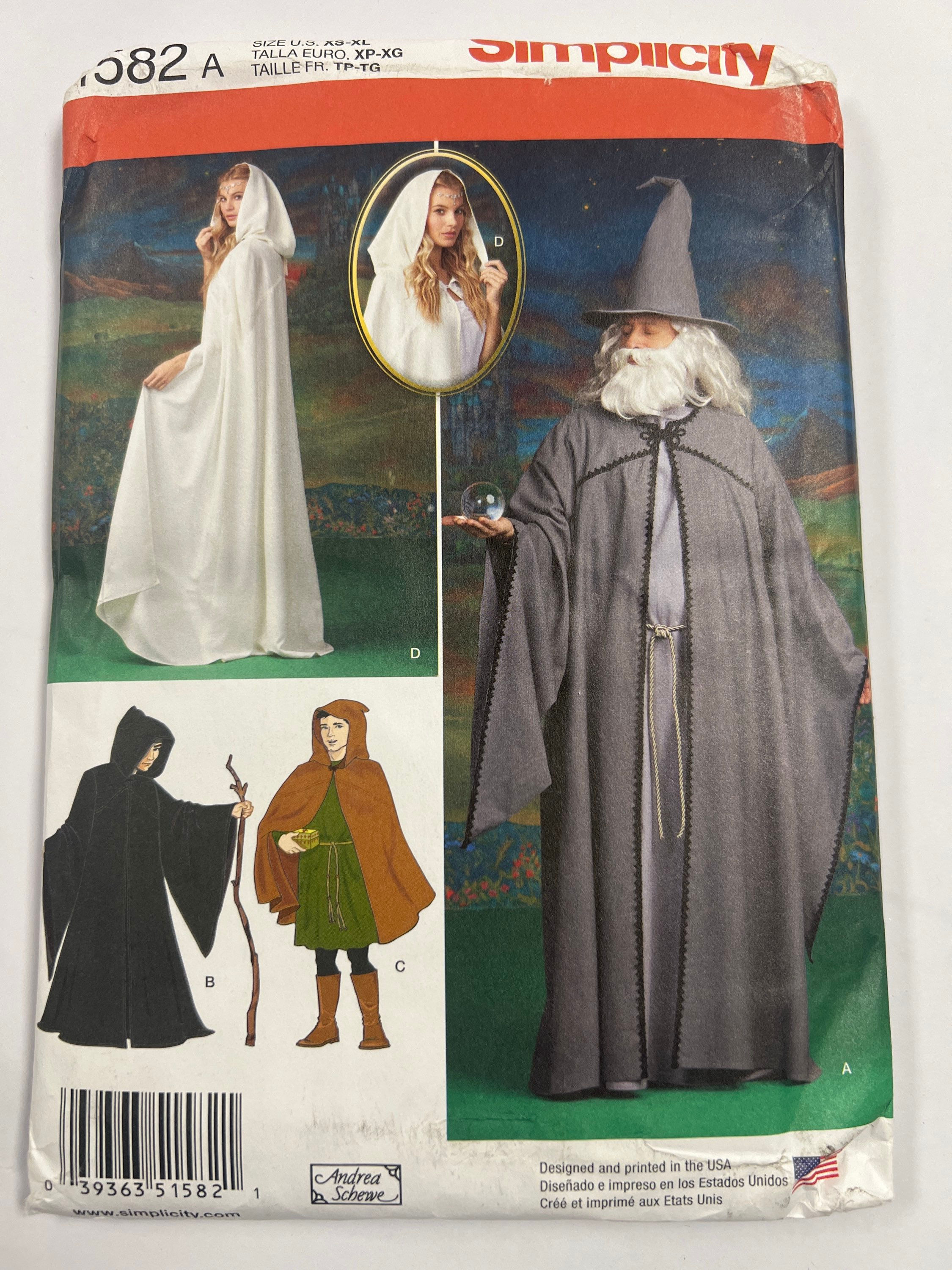 SIMPLICITY S1582  Cape, Tunic & Hat