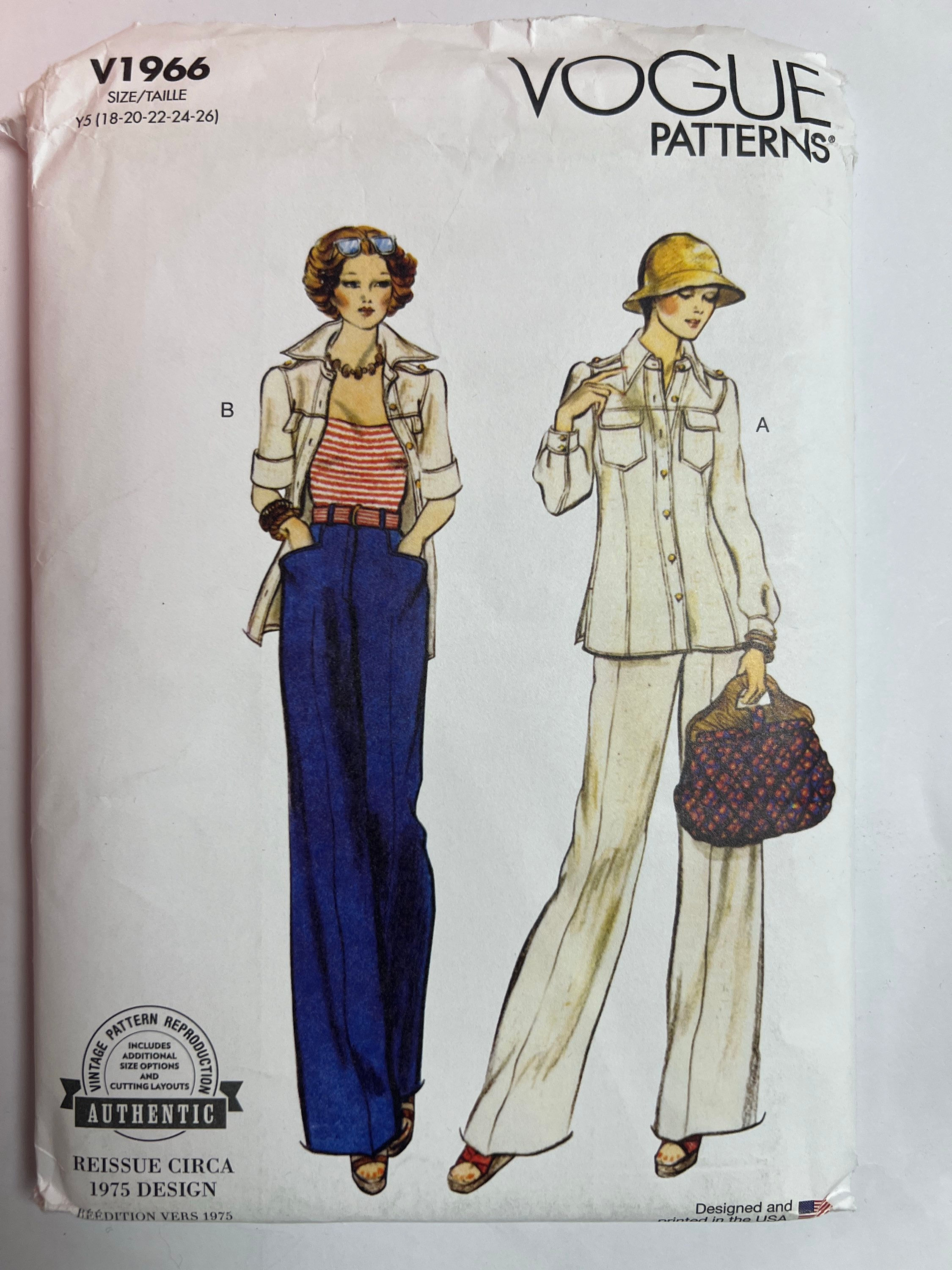 Vogue Patterns V1966 Misses' Jacket & Pants