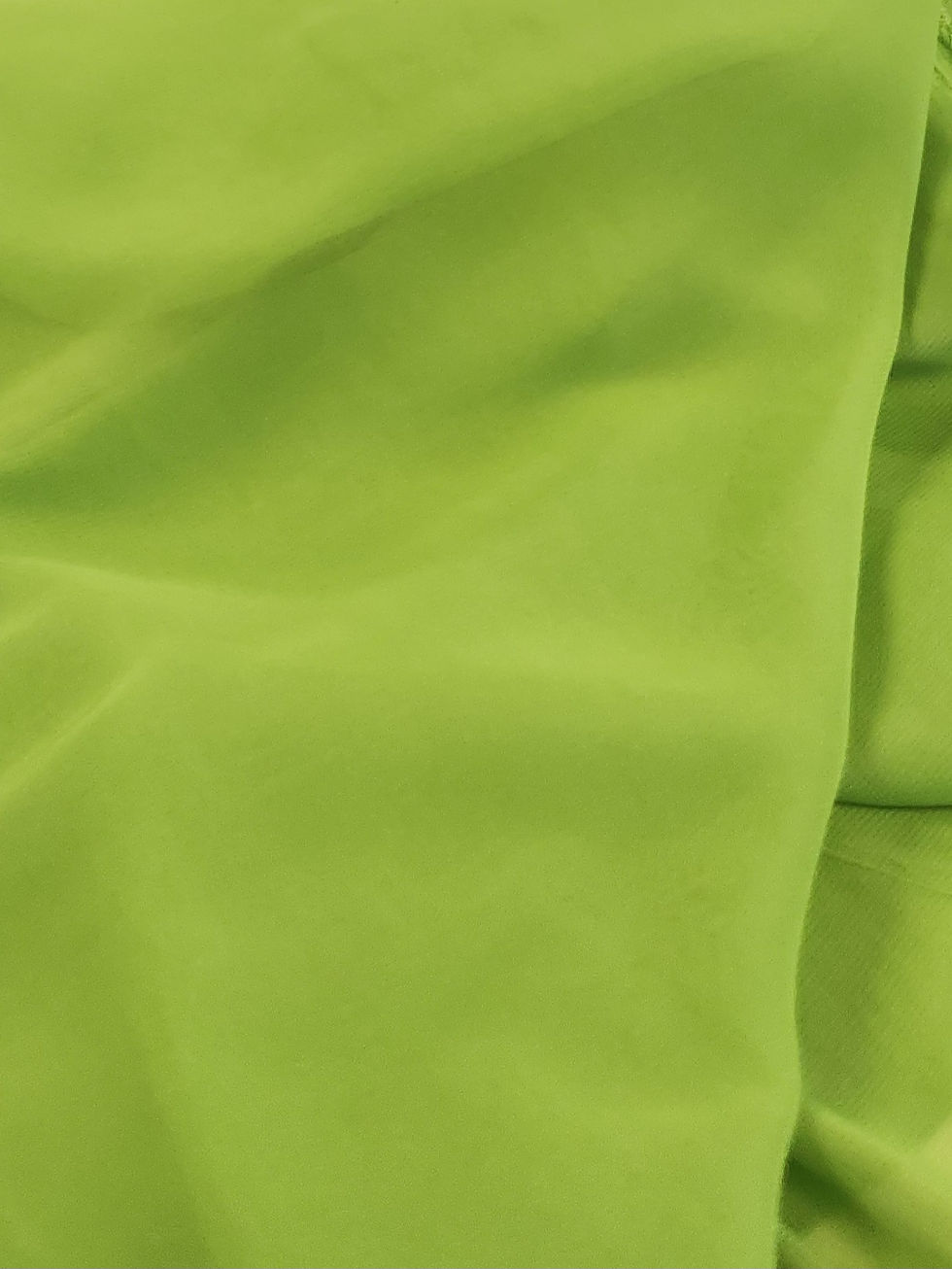 Thumbnail: Apple Green Polyester Chiffon