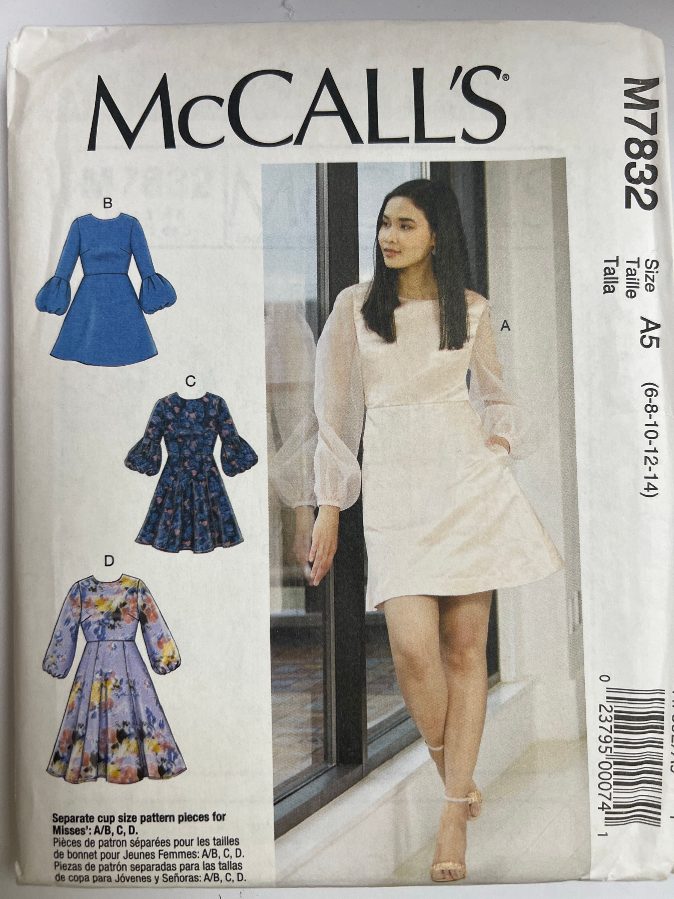 McCALL'S M7832  Misses'  Dress