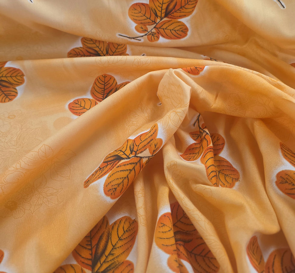 Thumbnail: Falling Leaves Rayon Peach