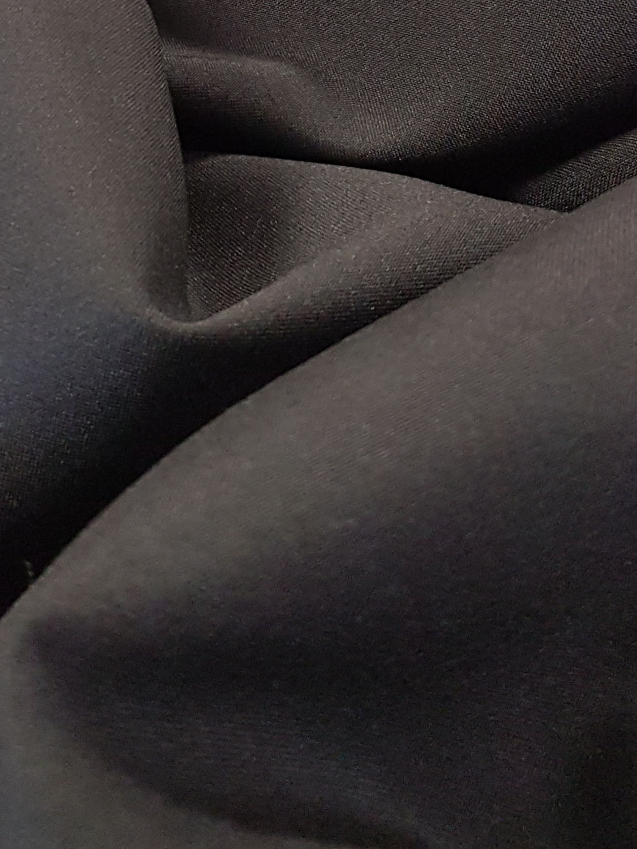 Mini Matt Polyester Suiting Black
