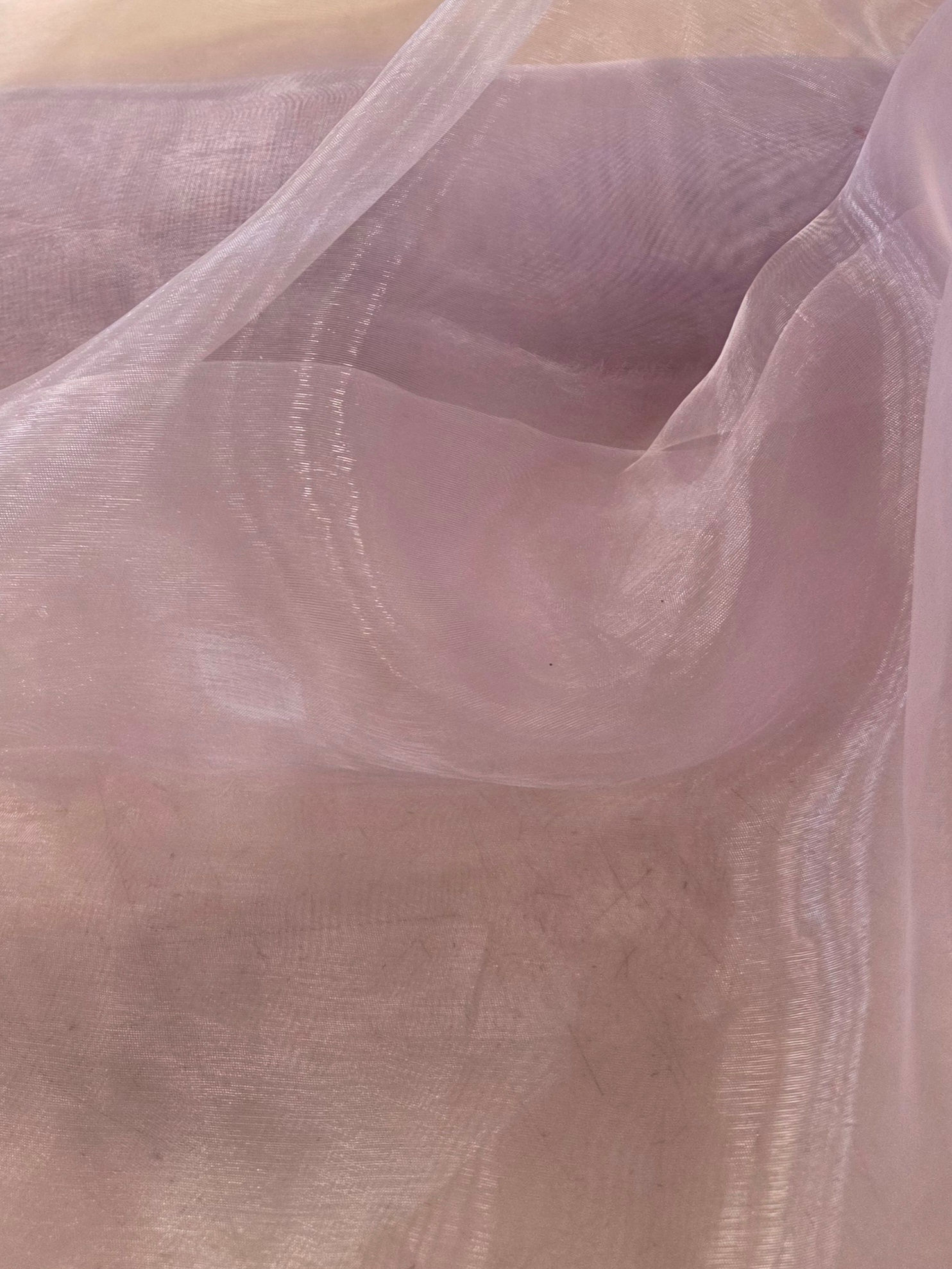 Organza Dusty Mauve Polyester