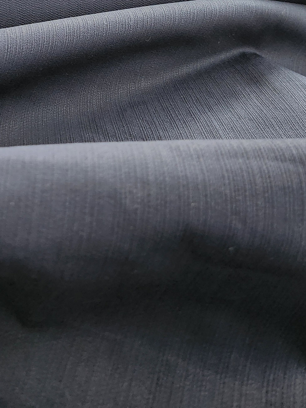 Thumbnail: Cotton Crosshatch Drill Navy
