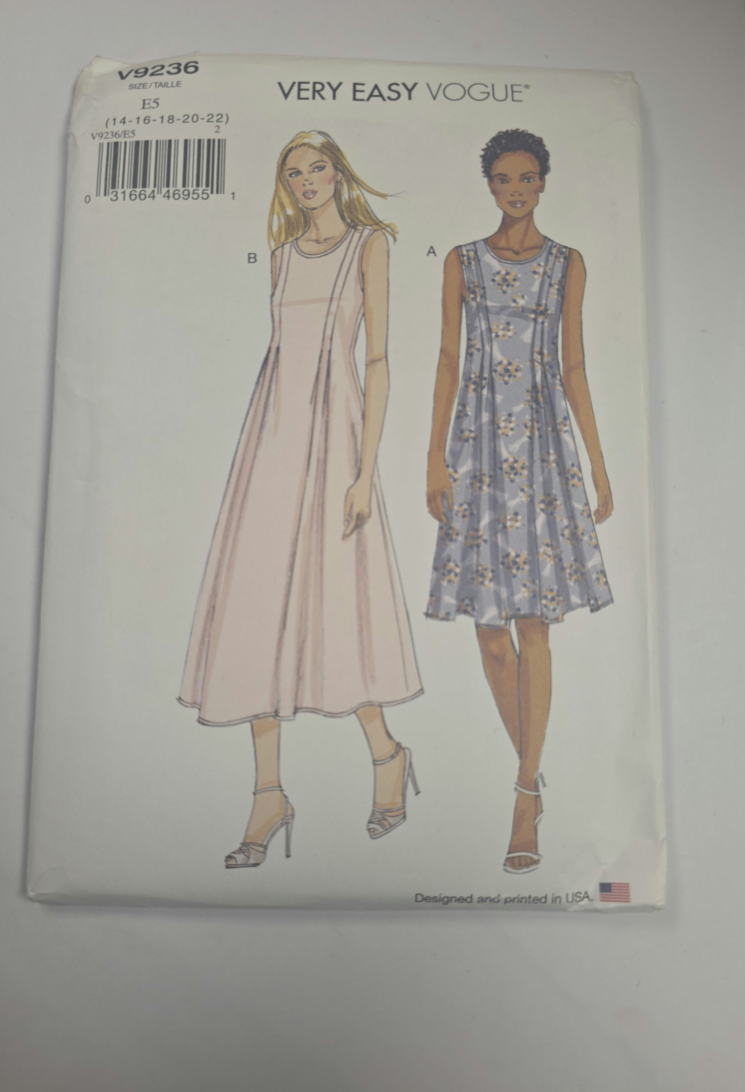 Vogue Pattern V9236 Misses'  Dresses