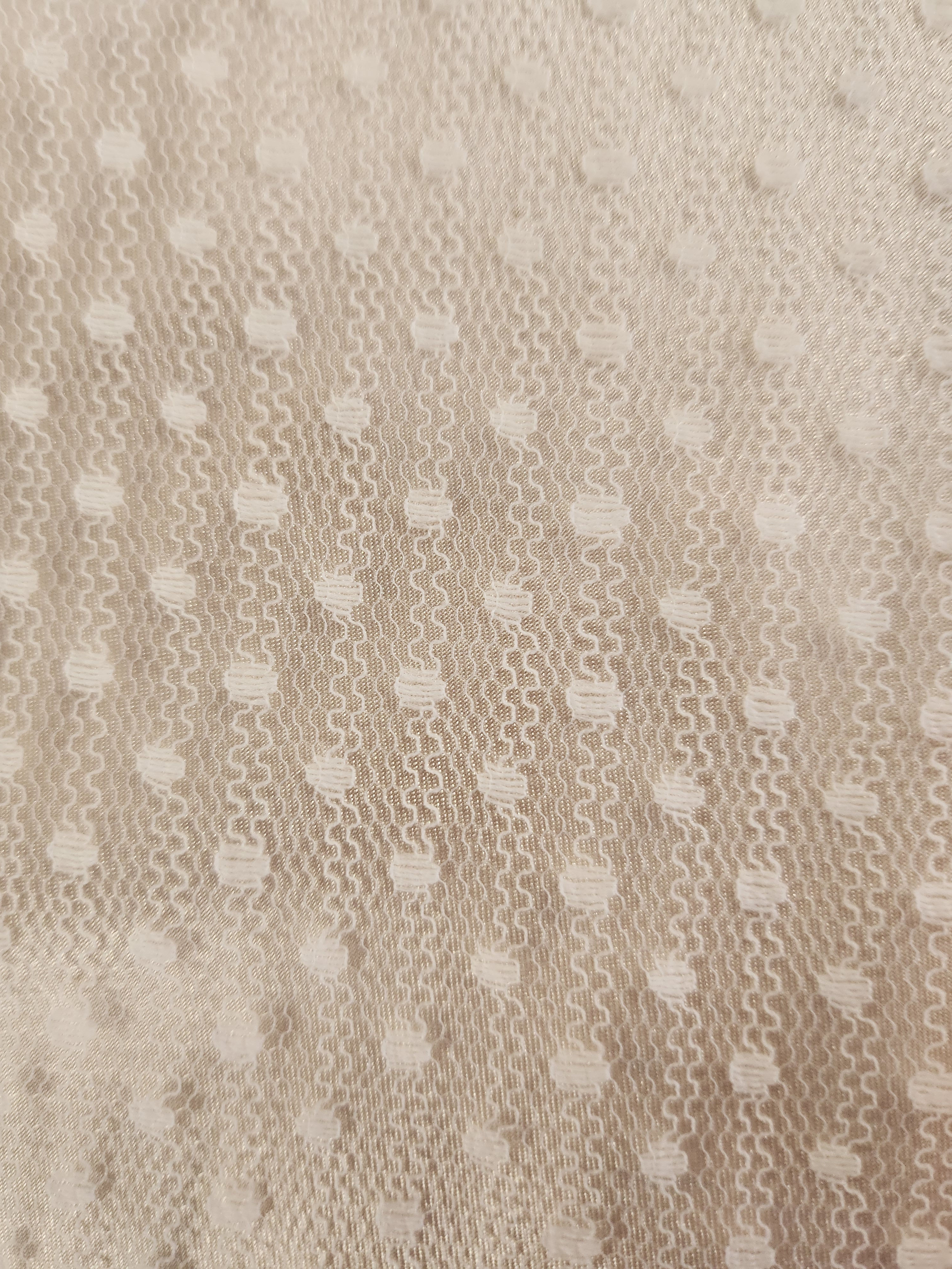 Spot Stretch Tulle Off White