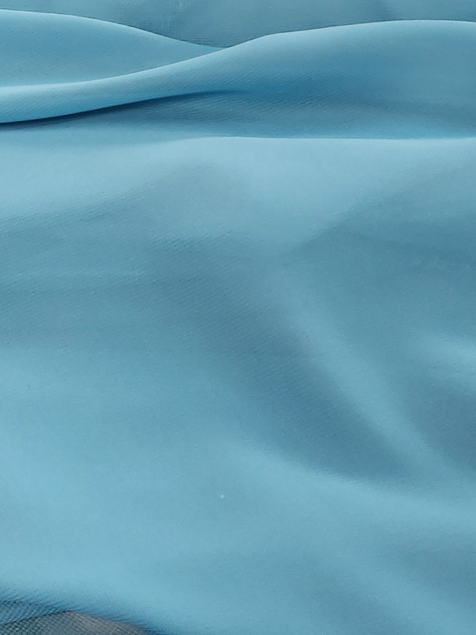 Thumbnail: Turquoise Polyester Chiffon