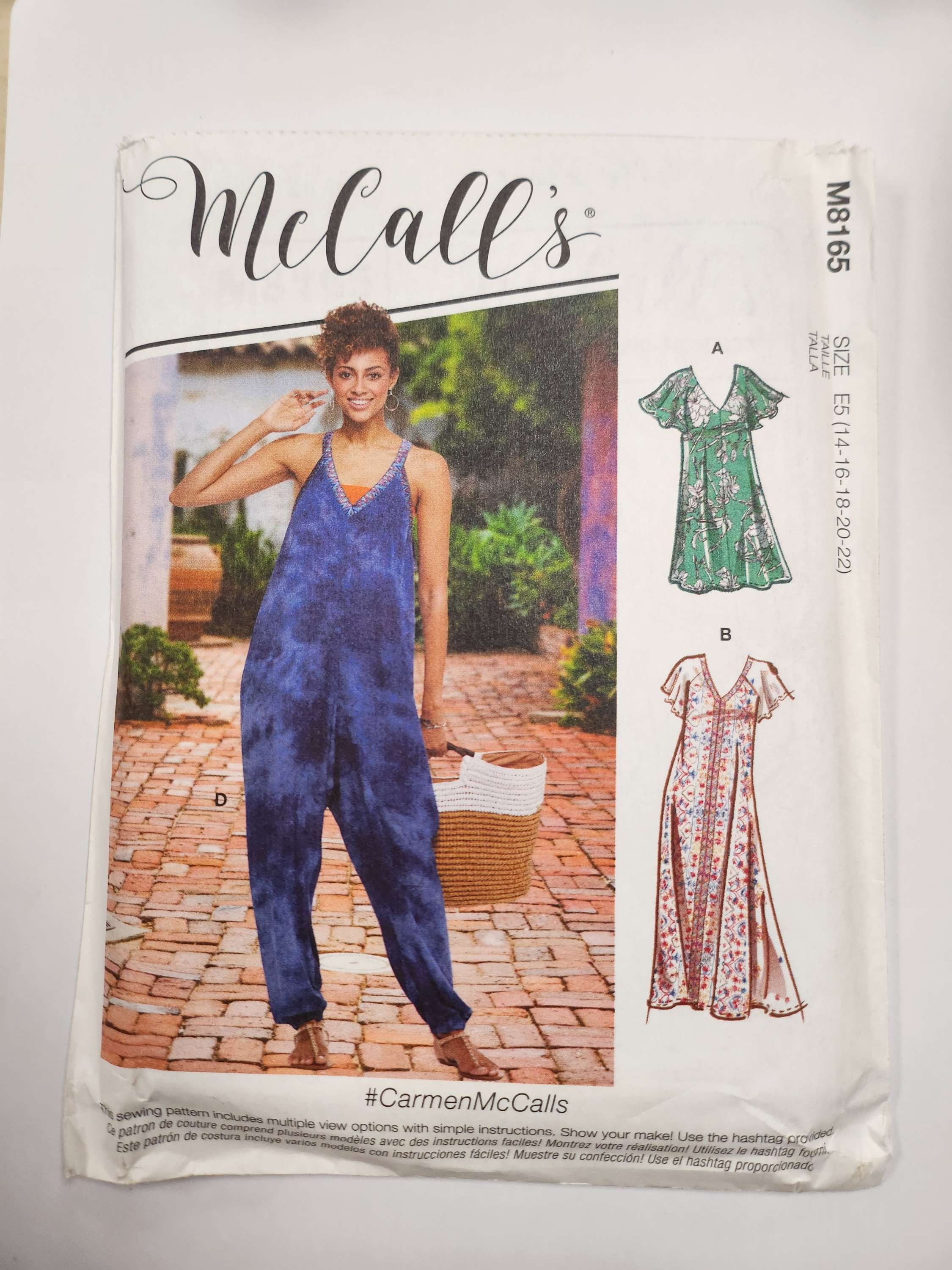 McCALL'S M8165 Misses'  Dress & Jumpsuit