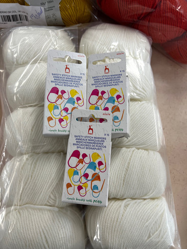 Pony Knitting Safety Locking Stitch Markers Assorted Colours