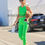 Thumbnail: Cara Santana looks stunning in a green outfit leaving a pilates class