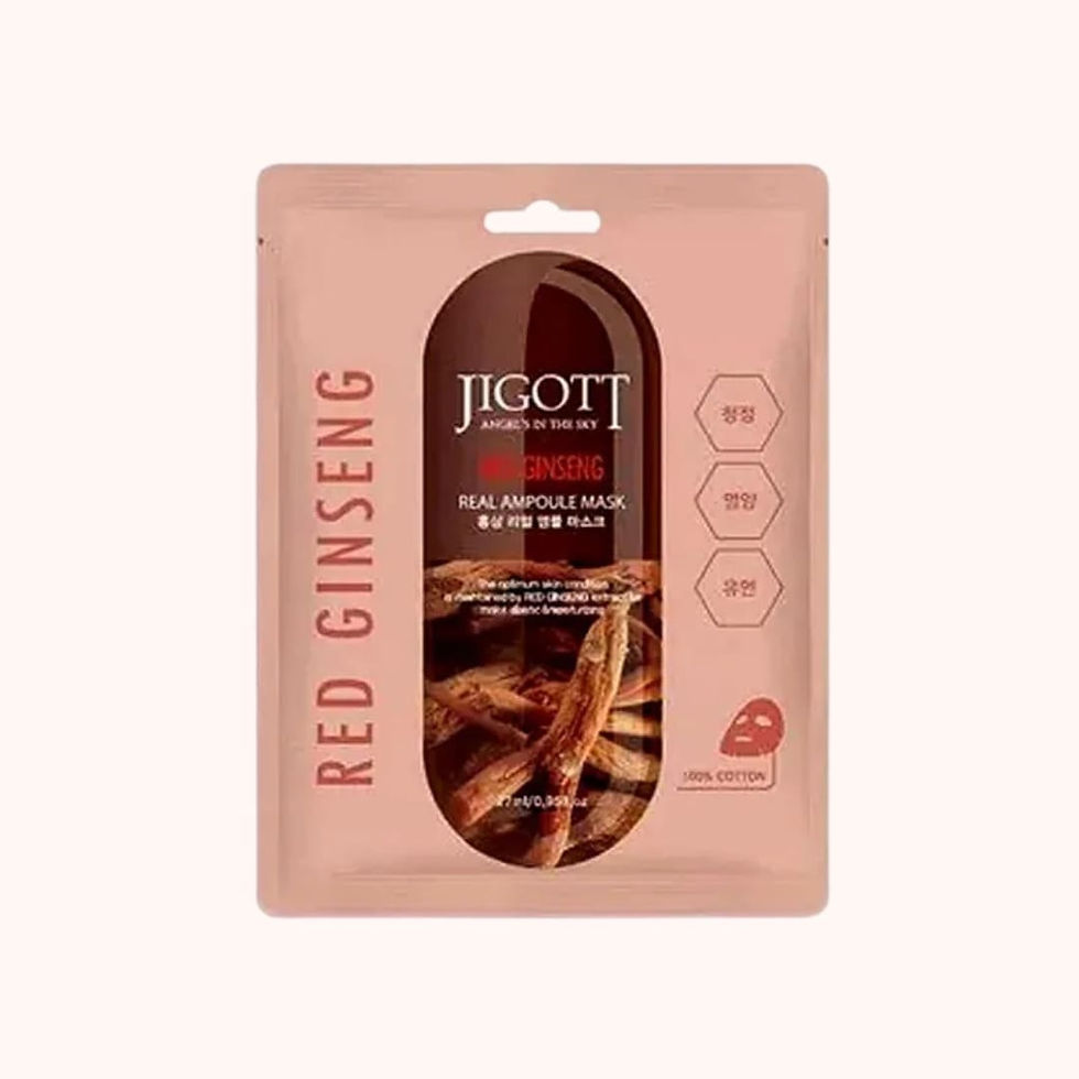 Red Ginseng Real Ampoule Mask - Jigott