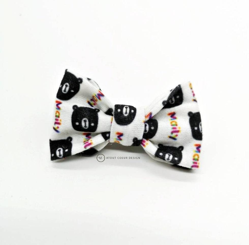 Thumbnail: Hair Bow clip on - Personalized Custom name, hair accessories, hair clip, barret