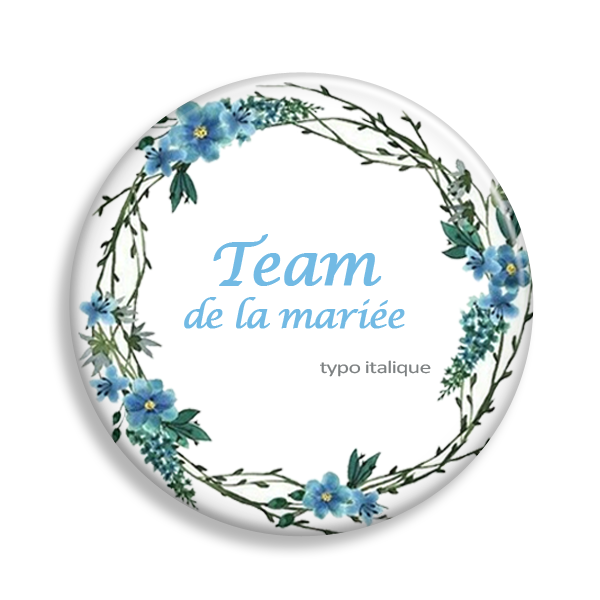 Miniature : Couronne fleurs bleues