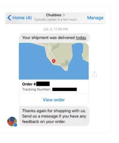 Chubbies Messenger texting