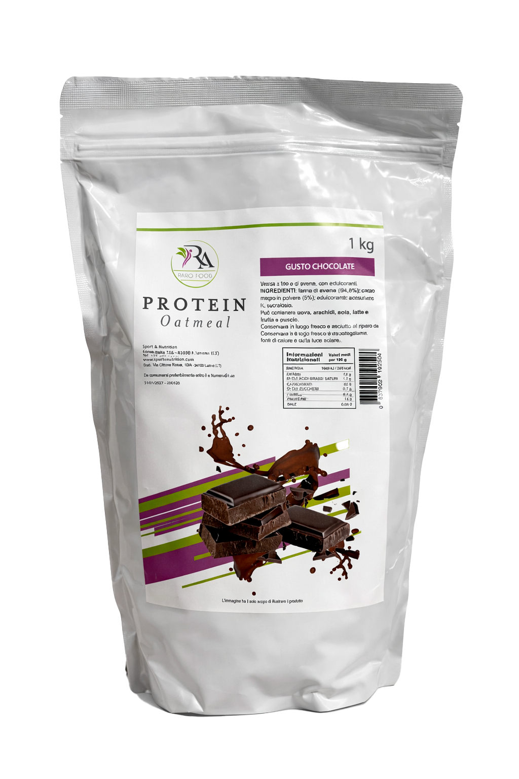RARO FARINA D'AVENA AROMATIZZATA- GUSTO CIOCCOLATO 1 KG