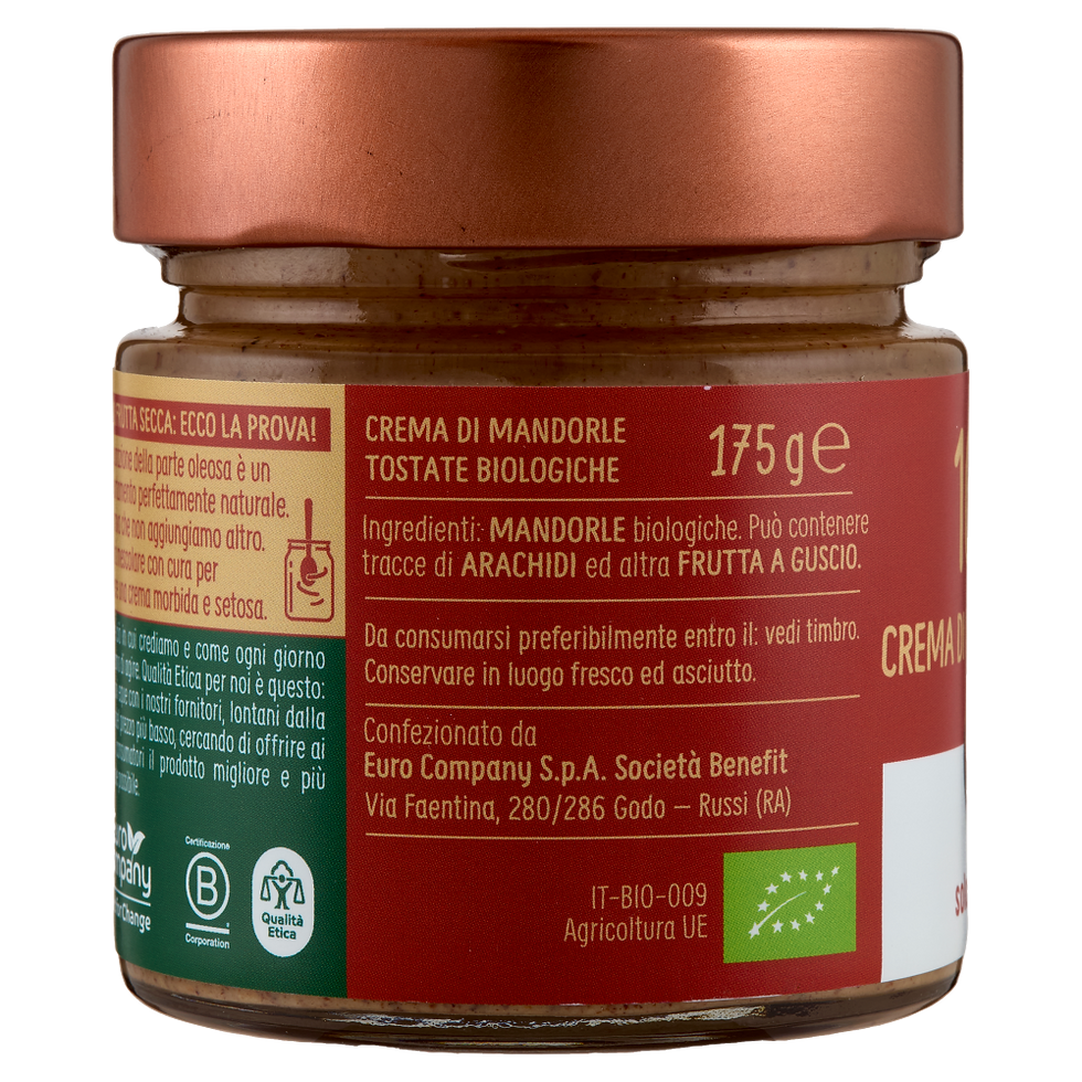 Miniatura: EURO COMPANY - CREMA SPALMABILE 100% FRUTTA SECCA - 175GR