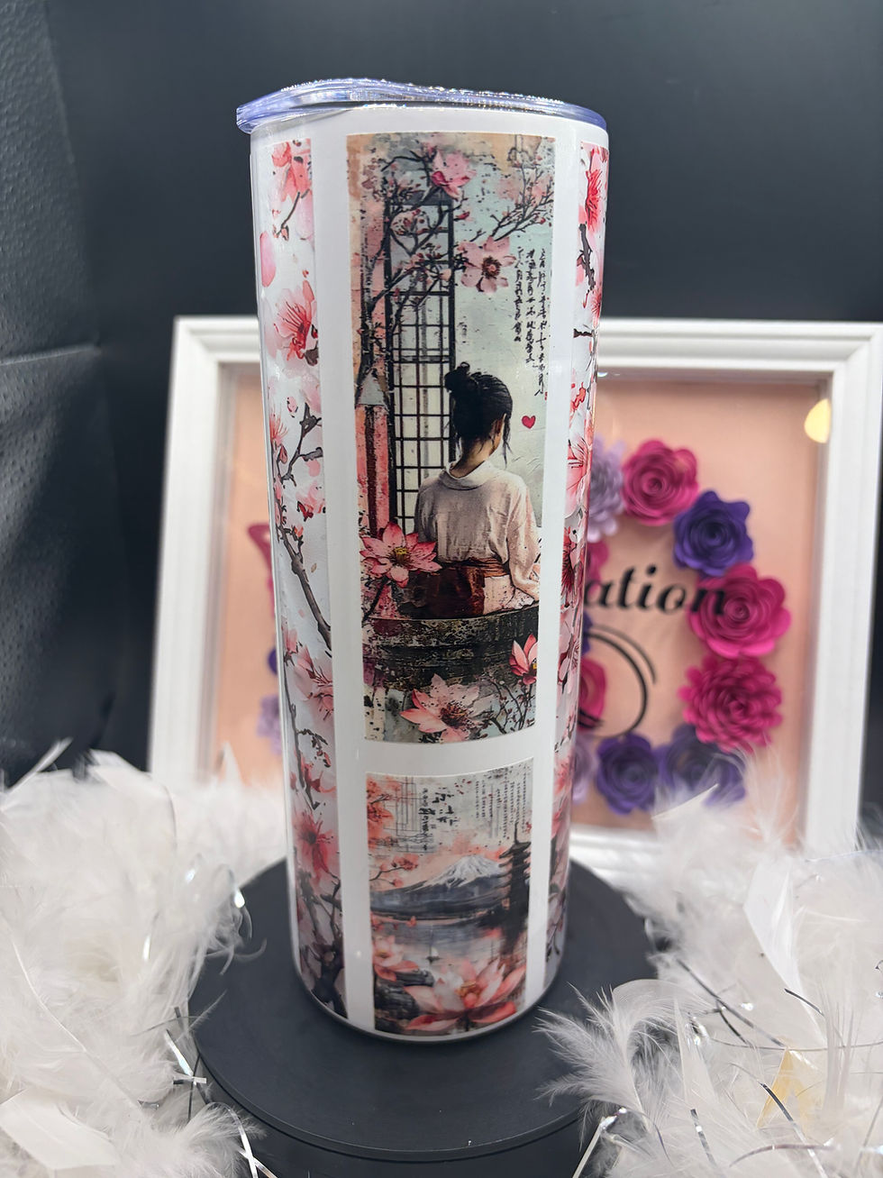 Miniature : Tumbler asiatique rose