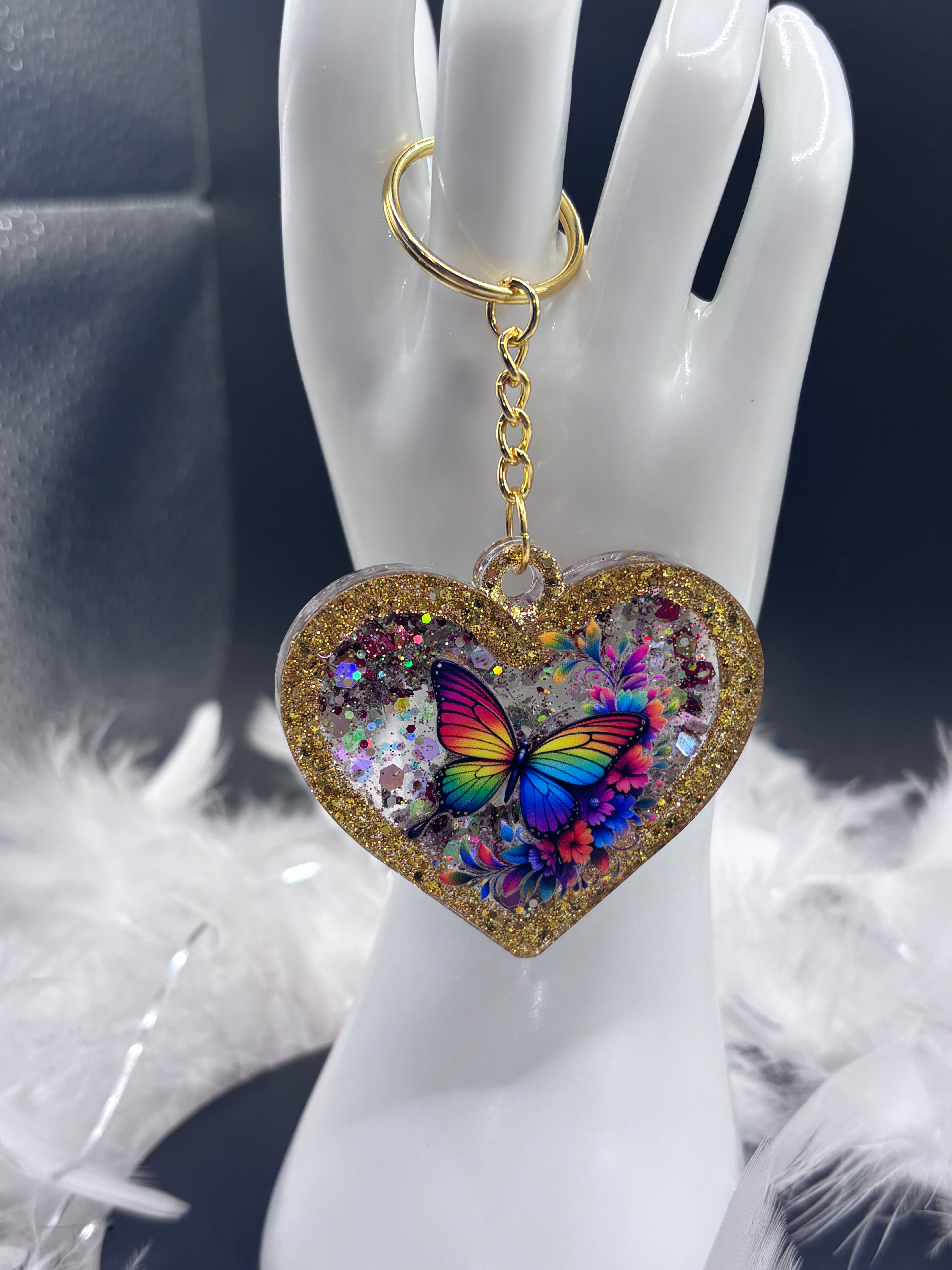 Porte-clés, papillon