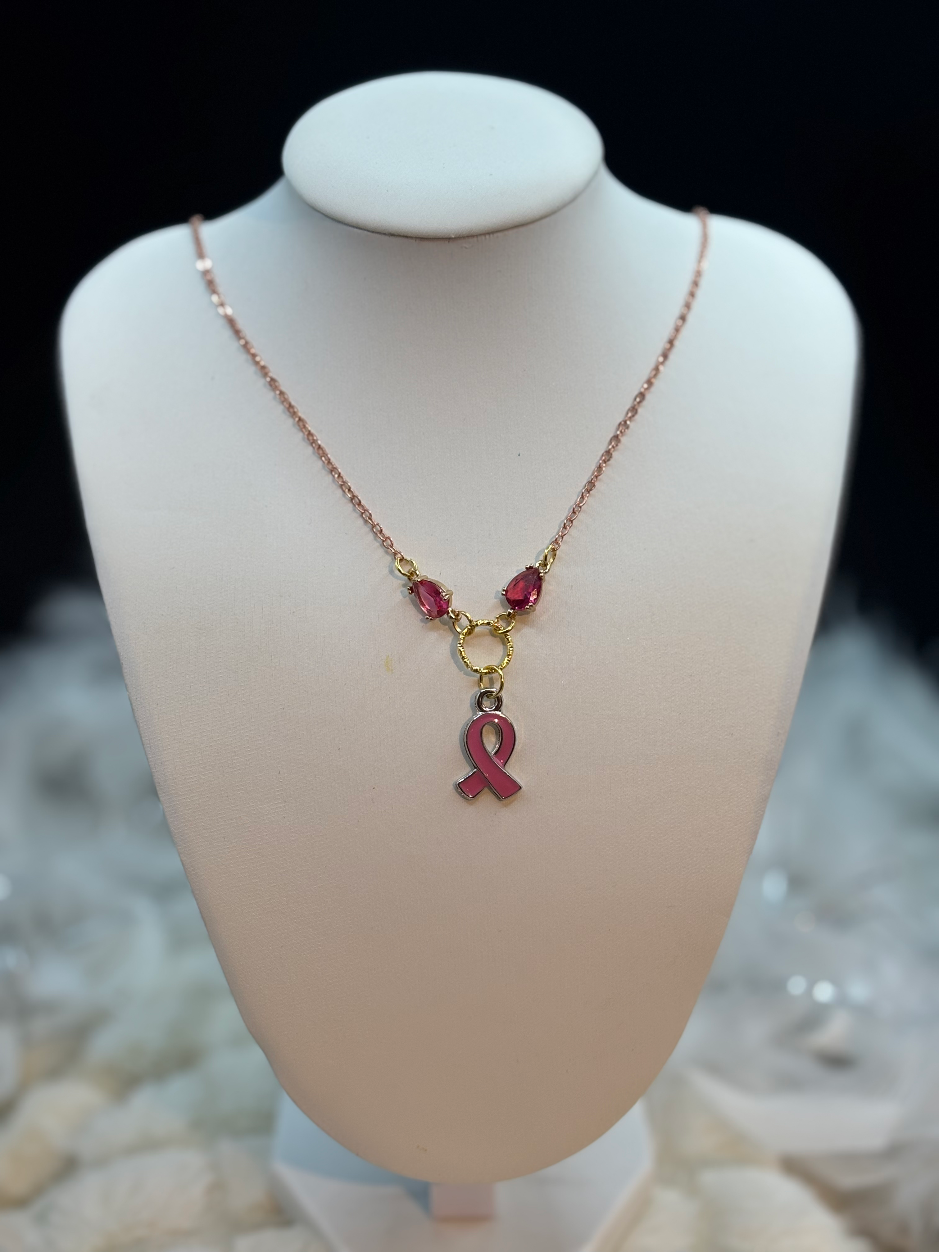 Collier octobre rose