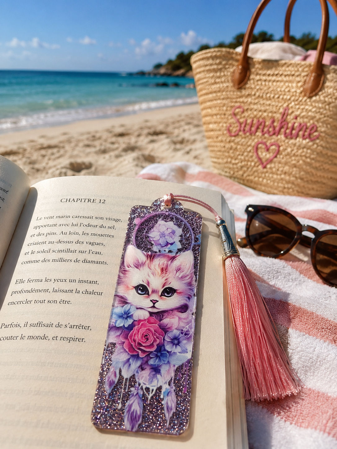 Marque page chat