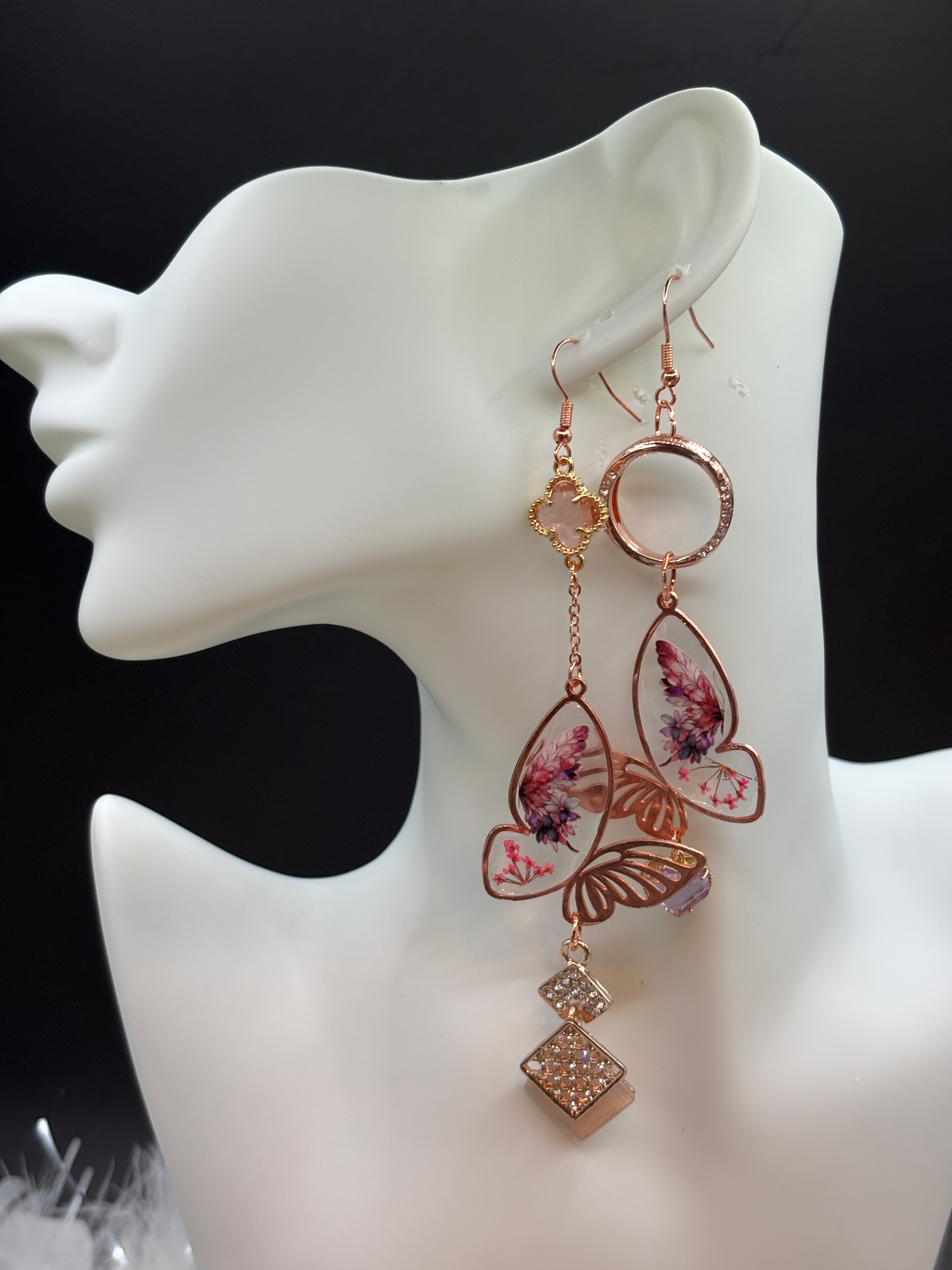 Boucle d’oreille papillon