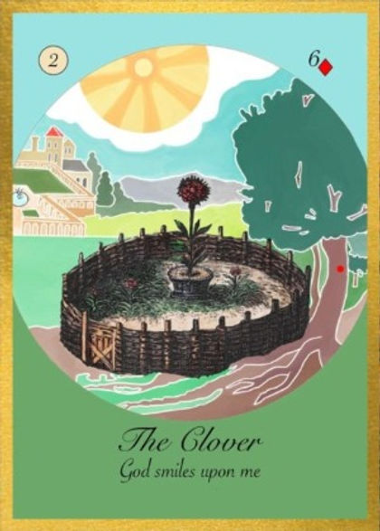 Emblemata Lenormand Card 2 The Clover Emblemata Lenormand Card 2 The Clover