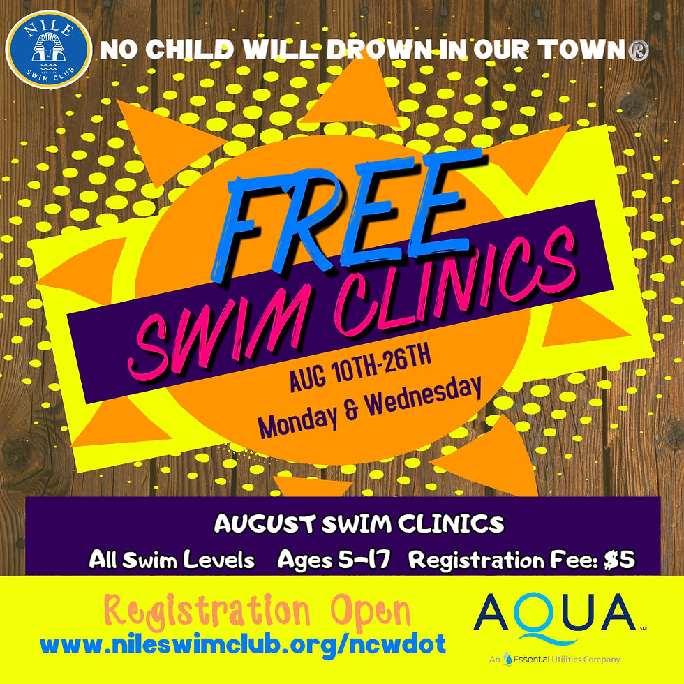 NCWDOT - August Swim Clinic August 10-26