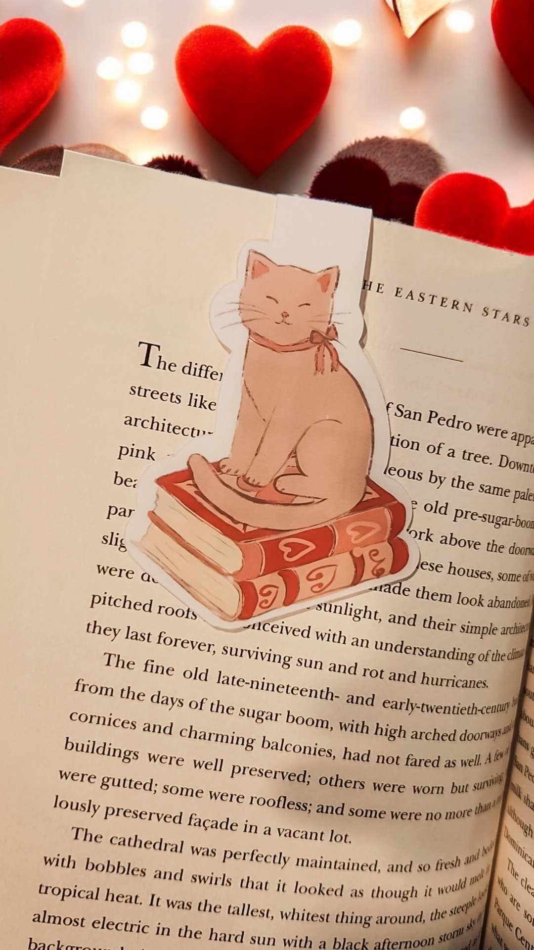 Kitty Valentine Magnetic Bookmark