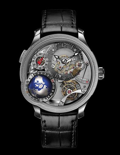 Greubel Forsey GMT Mouvement 5N Platinum Replica Watch content media