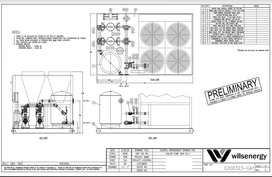 Engineered Drawings wilsenergy