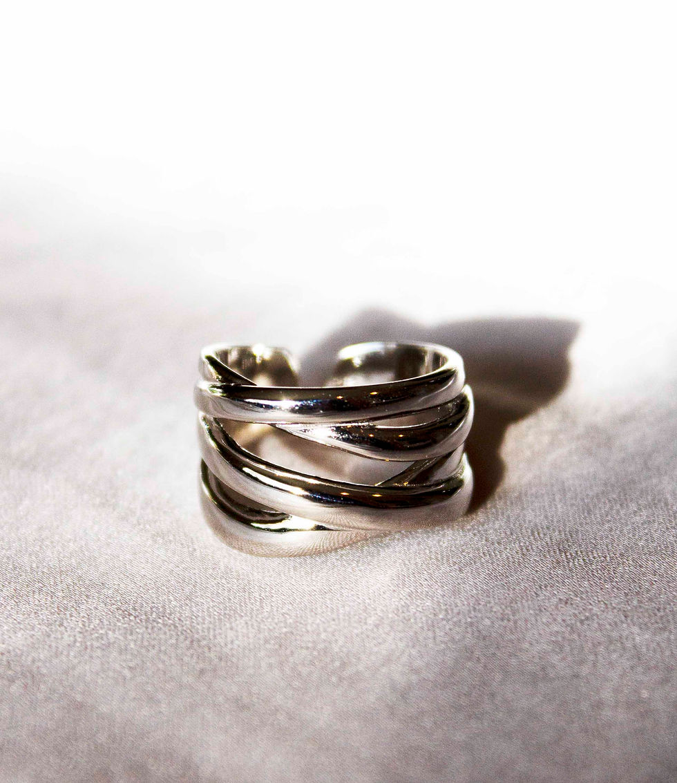 Thumbnail: Natalia Silver Layered Ring