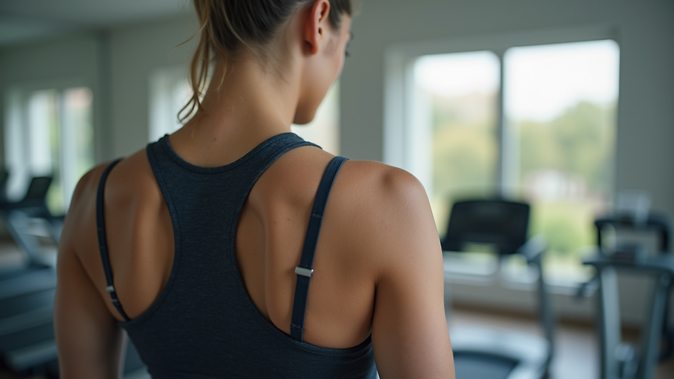 Close-up view of a shoulder rehabilitation exercise equipment