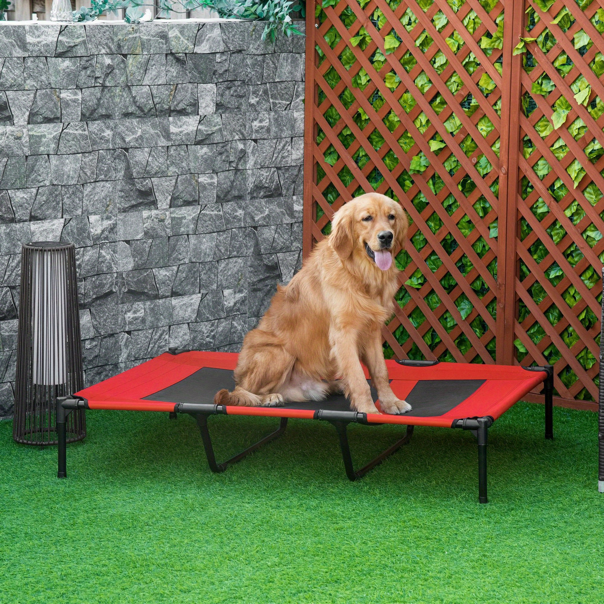 Elevated Cooling Dog Bed with Breathable Mesh Fabric