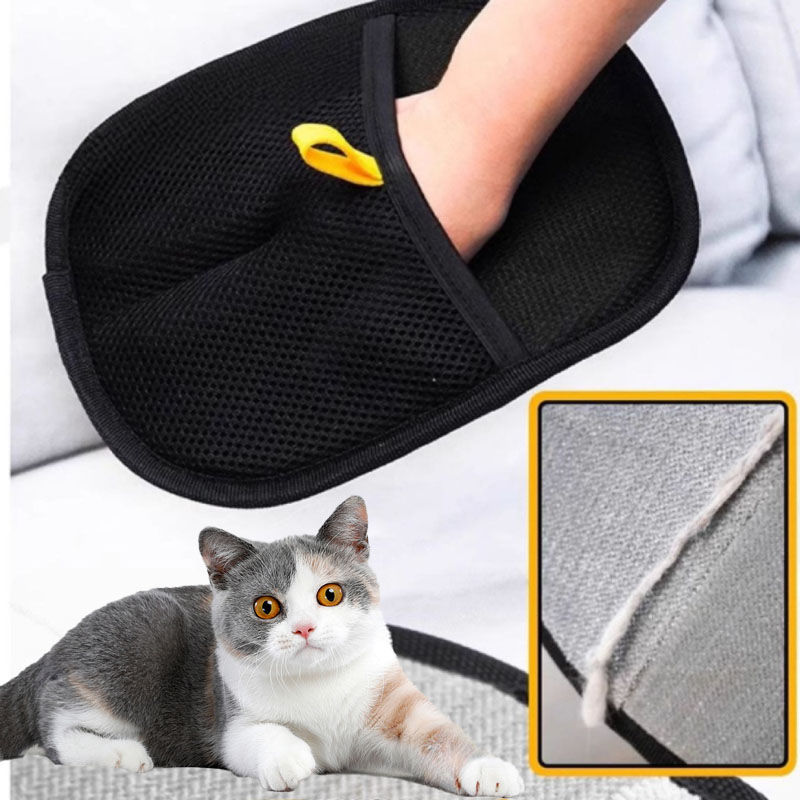 2-in-1 Pet Grooming Glove | Removes Loose Fur While Massaging Your Pet