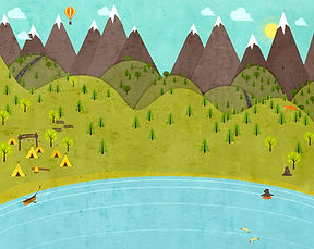 campo de dibujos animados