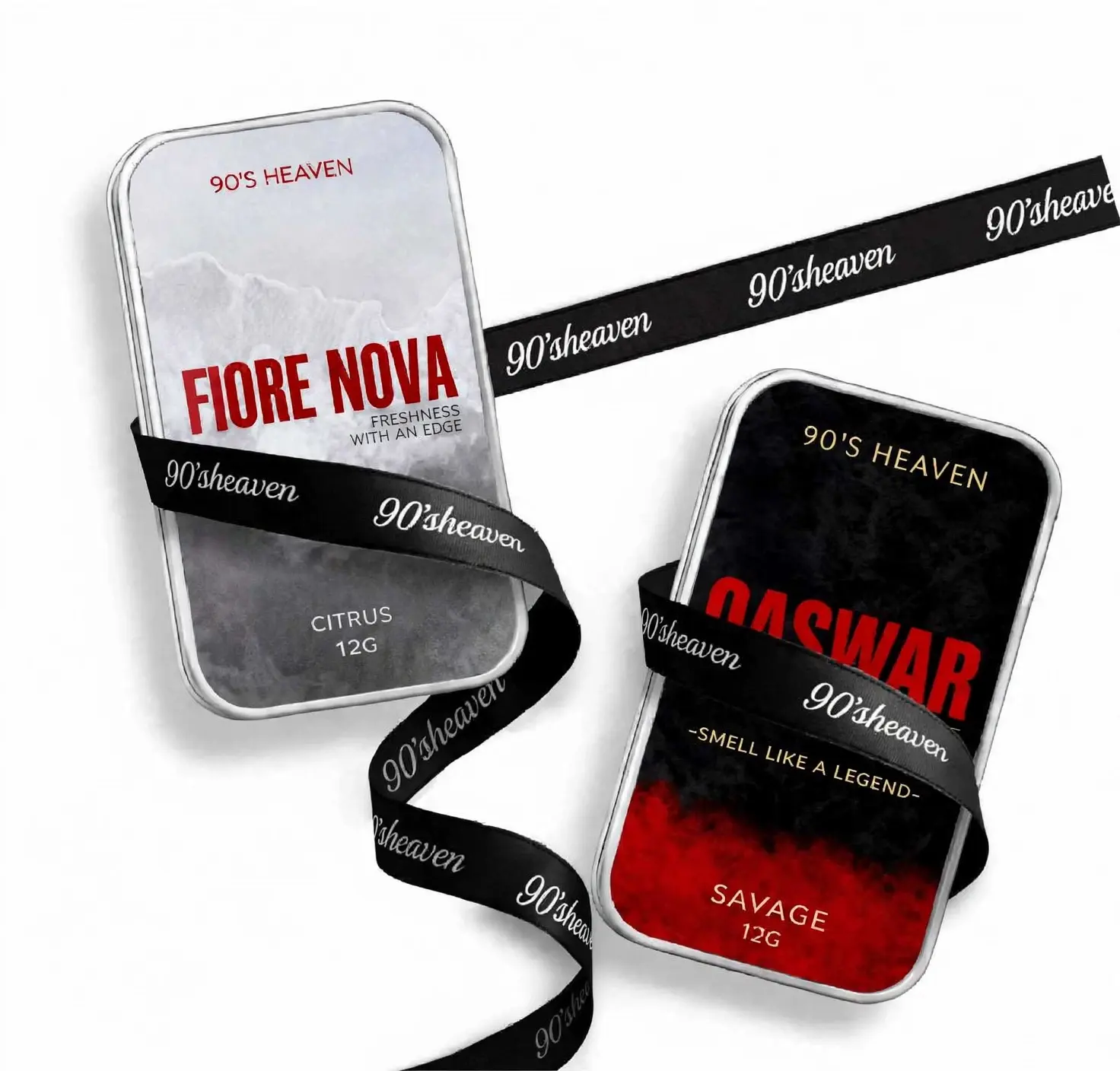 Fiore Nova & Qaswar Solid Perfume Combo – 12g Each | 90’s Heaven