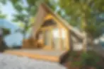 Bungalow de madera con Fotoambients