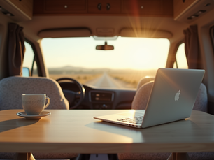 Guía para teletrabajo en autocaravana: libertad y productividad sobre ruedas