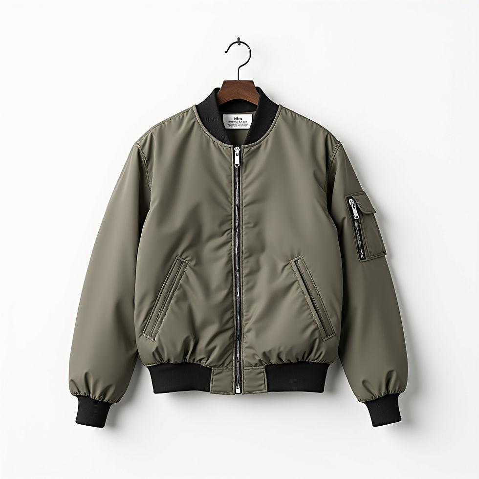 Jaqueta Bomber Minimalista