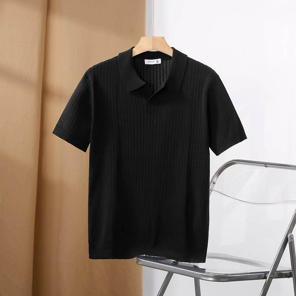 Thumbnail: Slim Fit Polo Shirt – Modern Stretch Cotton Elegance for Everyday Style