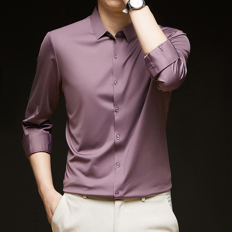 Thumbnail: Way Stretch Tailored Dress Shirt – Modern Business Fit