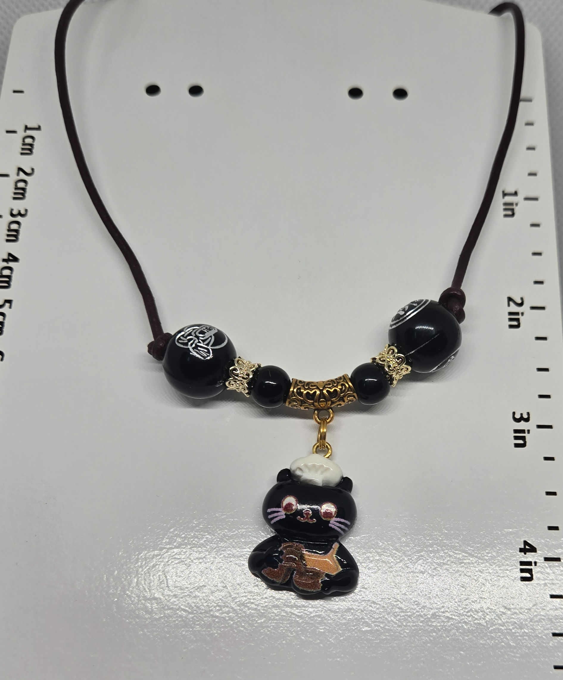 Baker Cat Charm Necklace