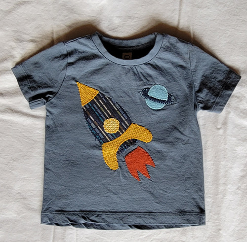 L　MGA Rocket Embroidery T-shirt MGA Rocket Embroidery T-shirt / White | TOoKA BASE