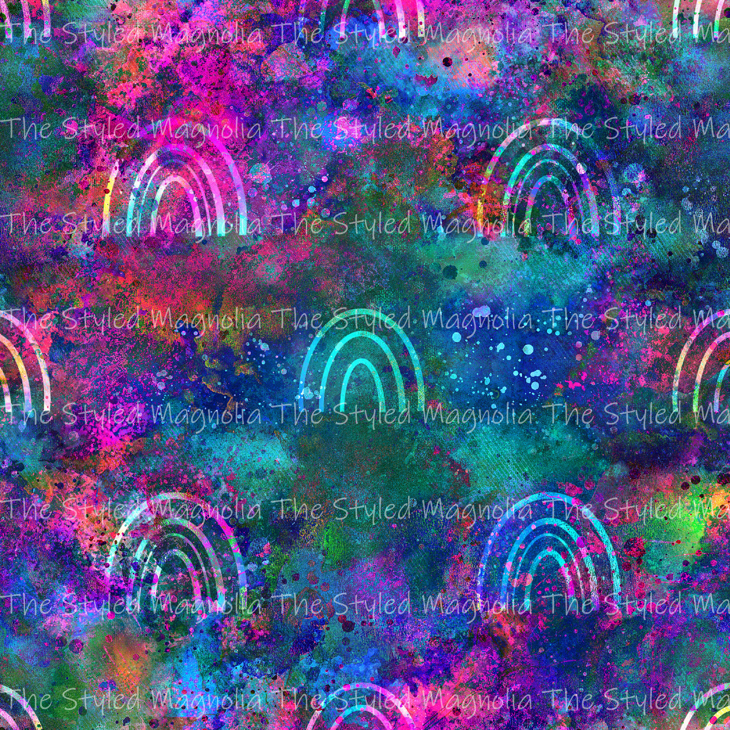 PICK-A-PRINT: JEWELED RAINBOWS