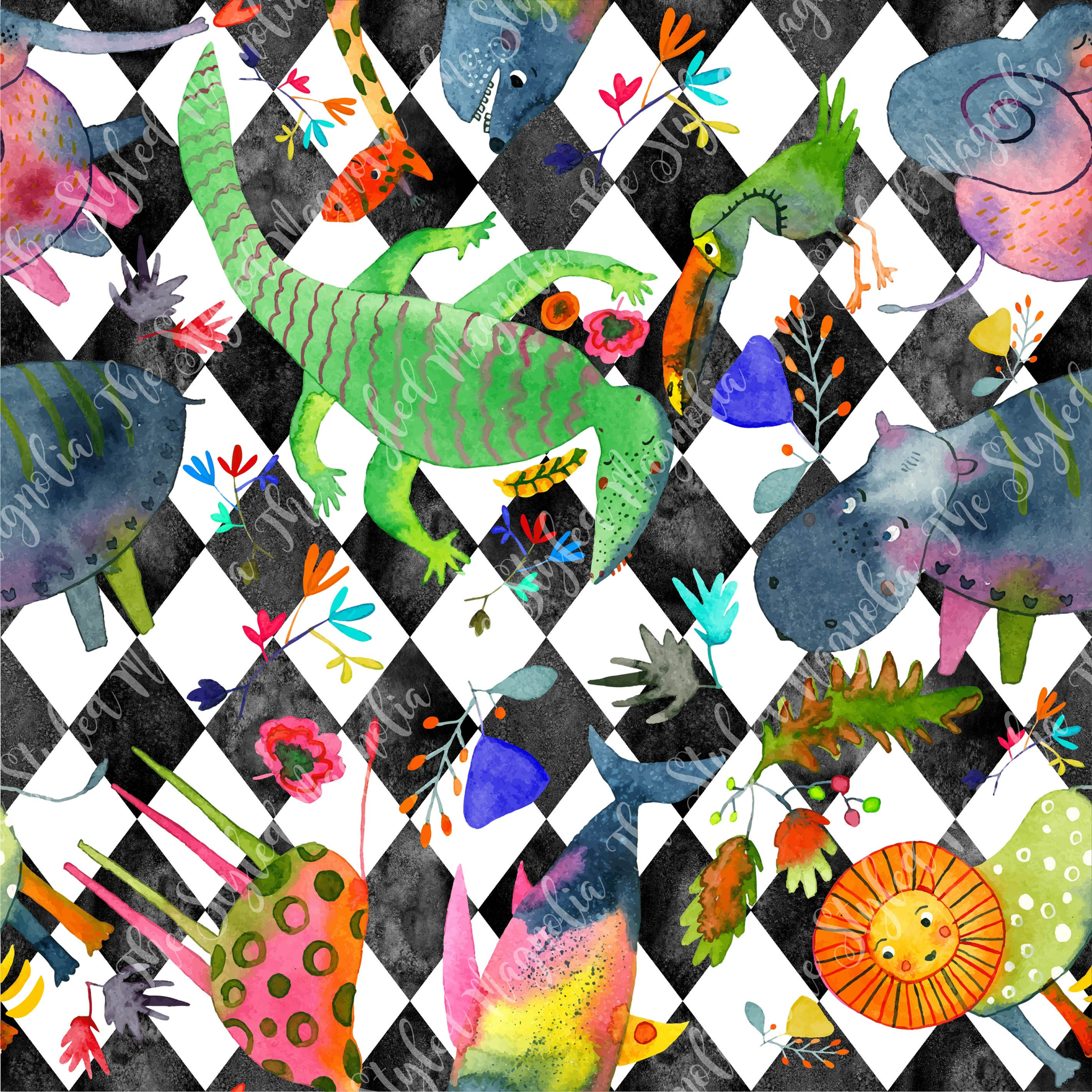 PICK-A-PRINT: ANIMAL ARGYLE