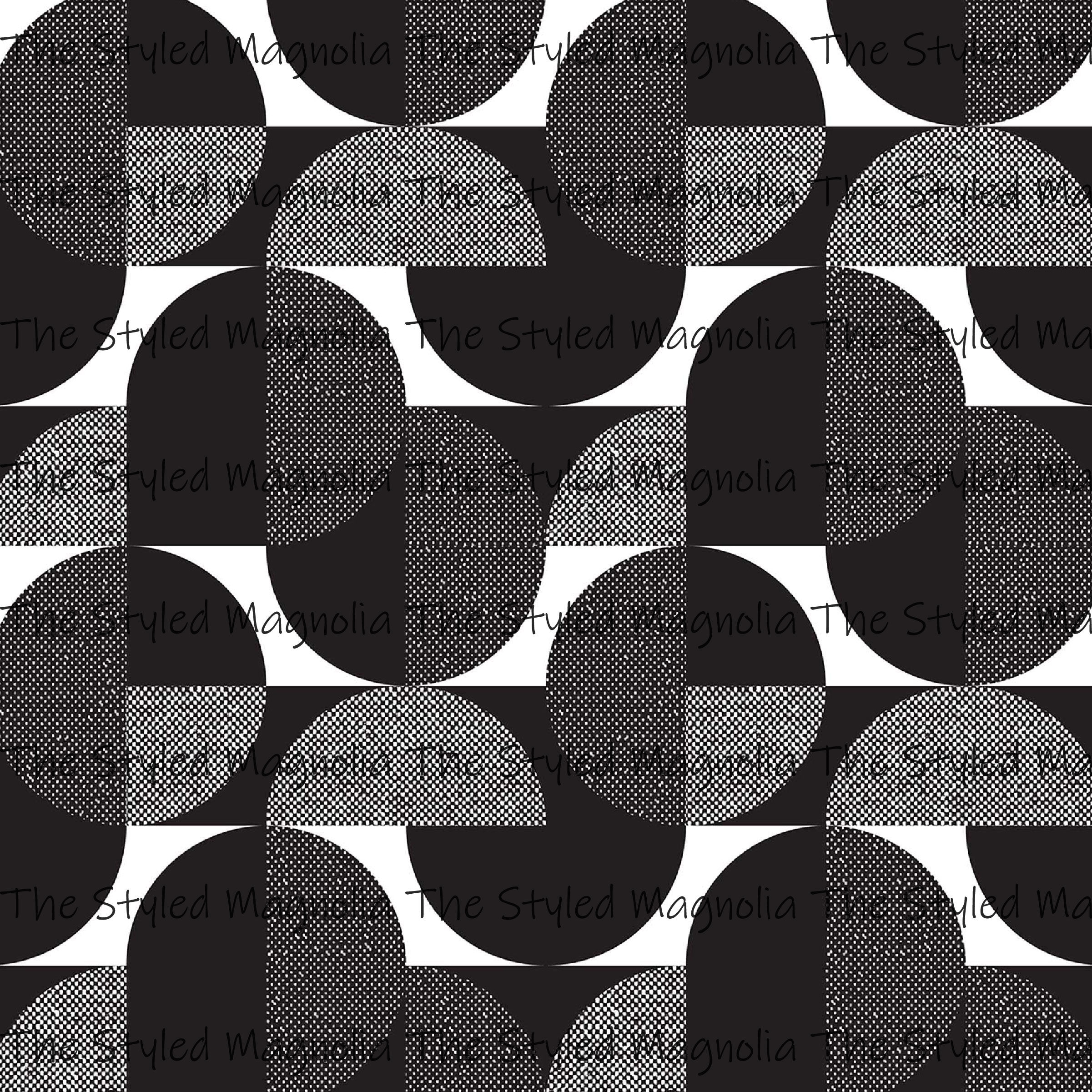 PICK-A-PRINT: MONOCHROME DECO CIRCLES