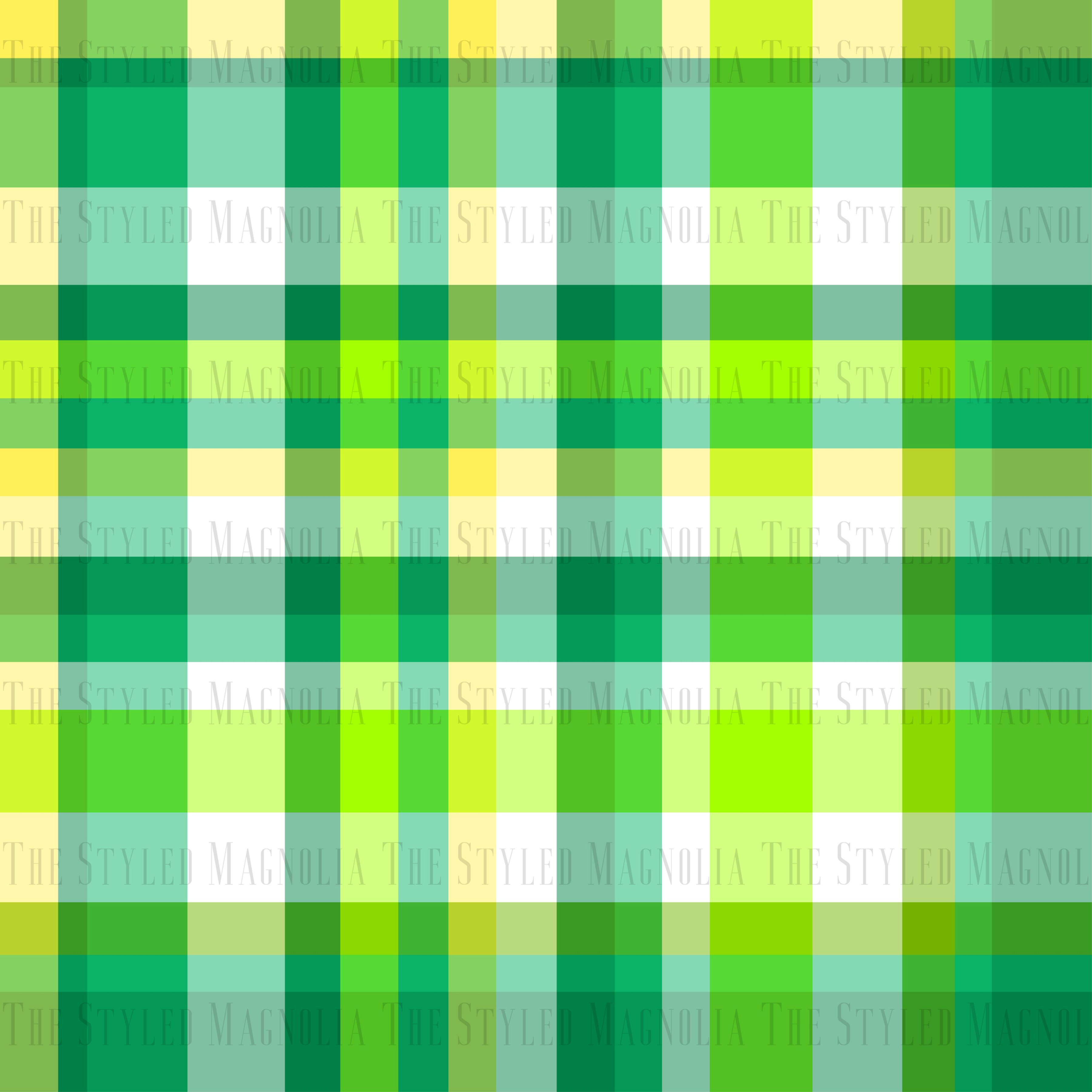 PICK-A-PRINT: FRESH LIME PLAID
