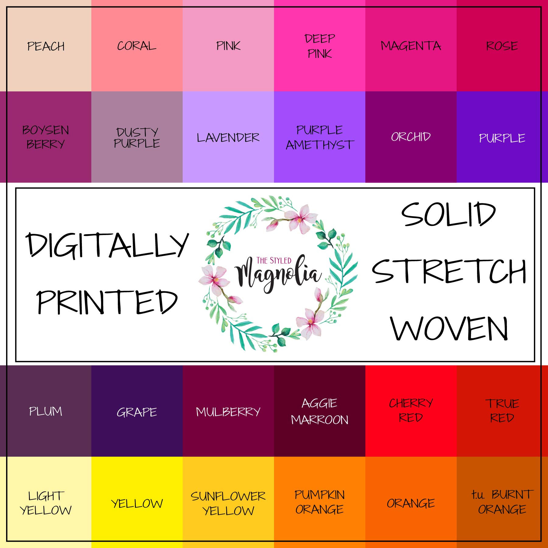 DIGITALLY PRINTED SOLID STRETCH WOVEN